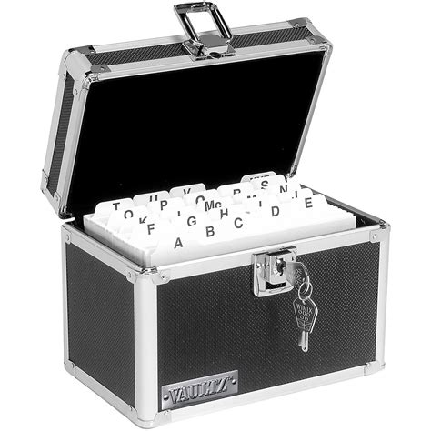 4x6 index card box metal|4x6 index card file boxes.